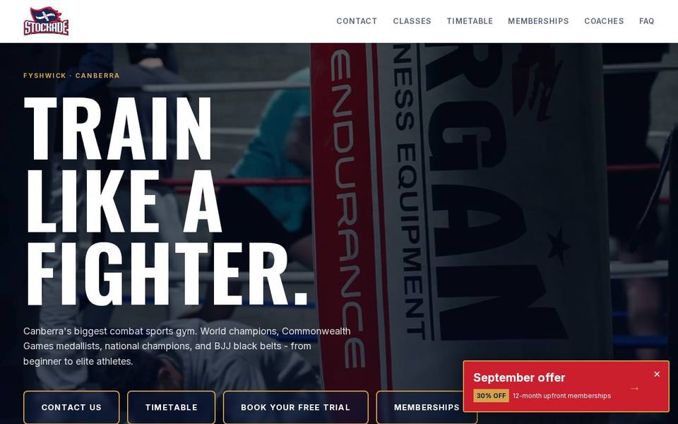 Legion 13 Brazilian Jiu Jitsu Canberra website