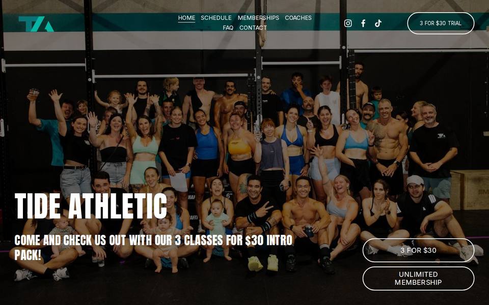 Tide Athletic website
