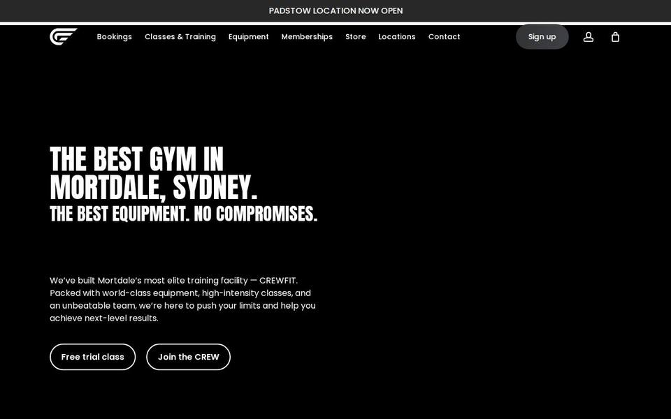 Crewfit website
