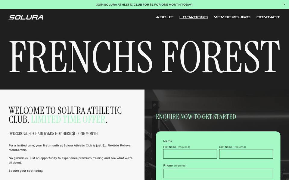 Soul Athletic Club Frenchs Forest website