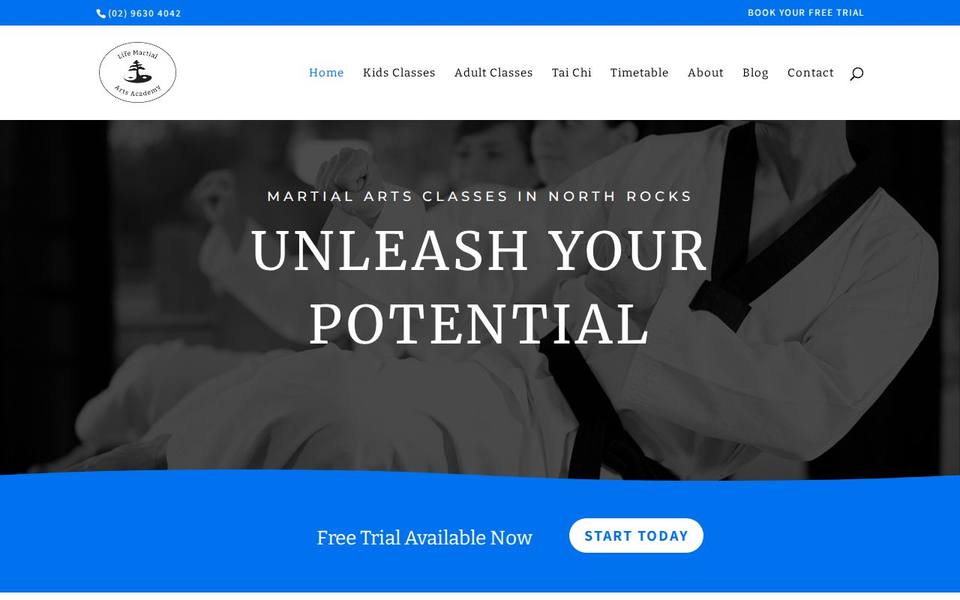 Life Martial Arts Academy website