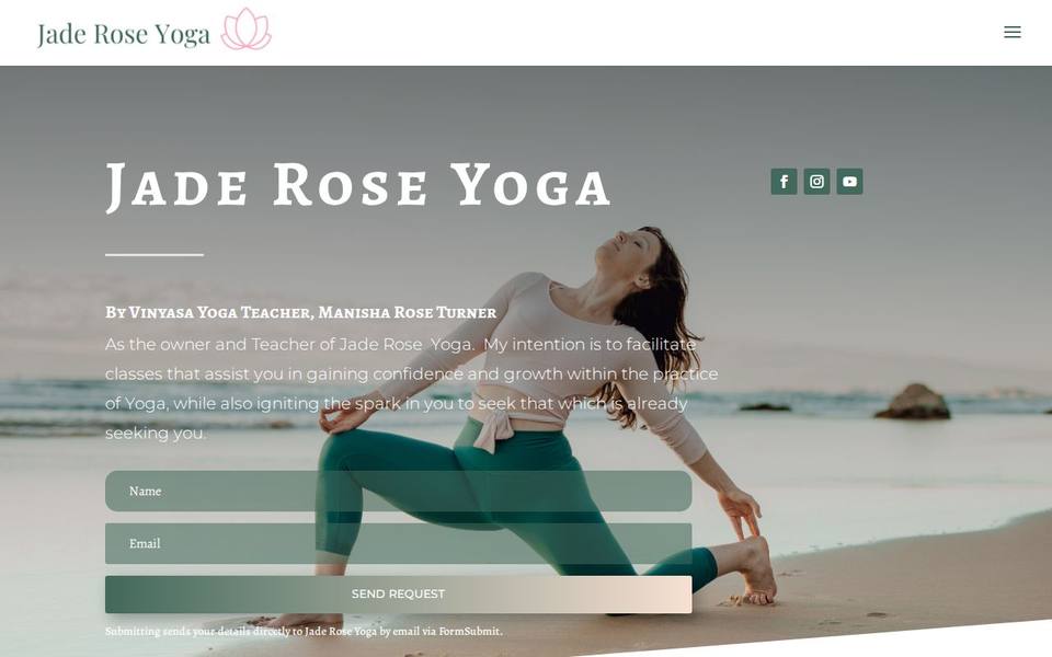 Jade Rose Yoga website