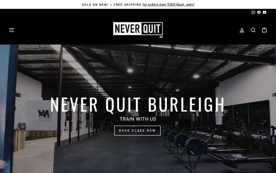 Never Quit Burleigh website