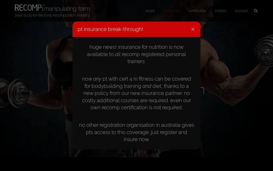 Recomp website