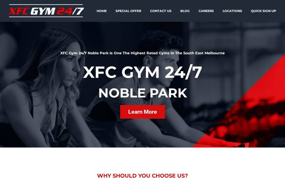 XFC Gym website