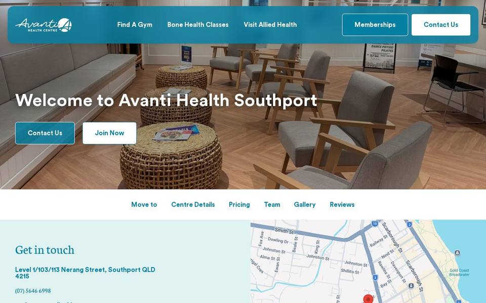 Avanti Health Centre website