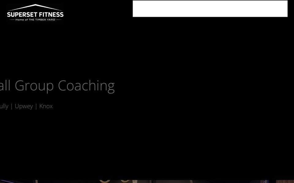 Superset Personal Training website