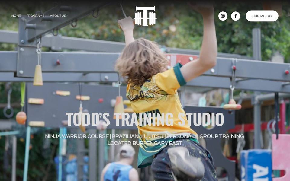 Todd's Personal Training Studio website