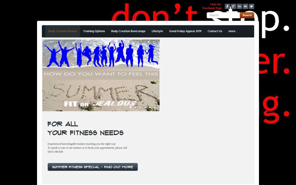 Anthony Grigoropoulos Body Creation PT website