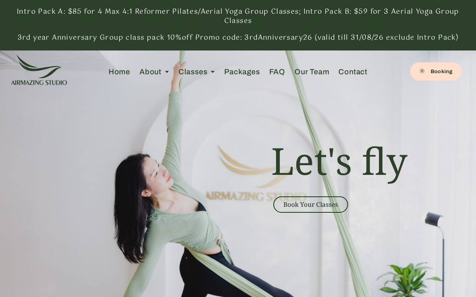 Airmazing Studio website