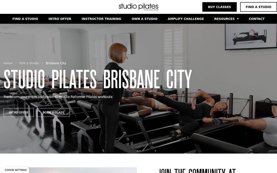 Studio Pilates International website