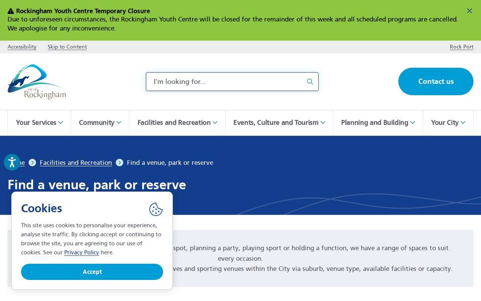 Baldivis Recreation Centre website