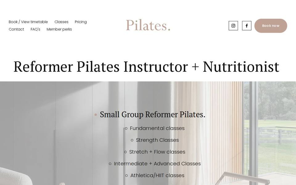 Pilates. website
