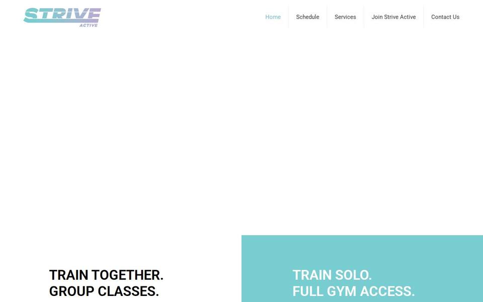 Strive Active Altona website