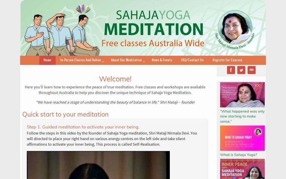 Sahaja Yoga Meditation website