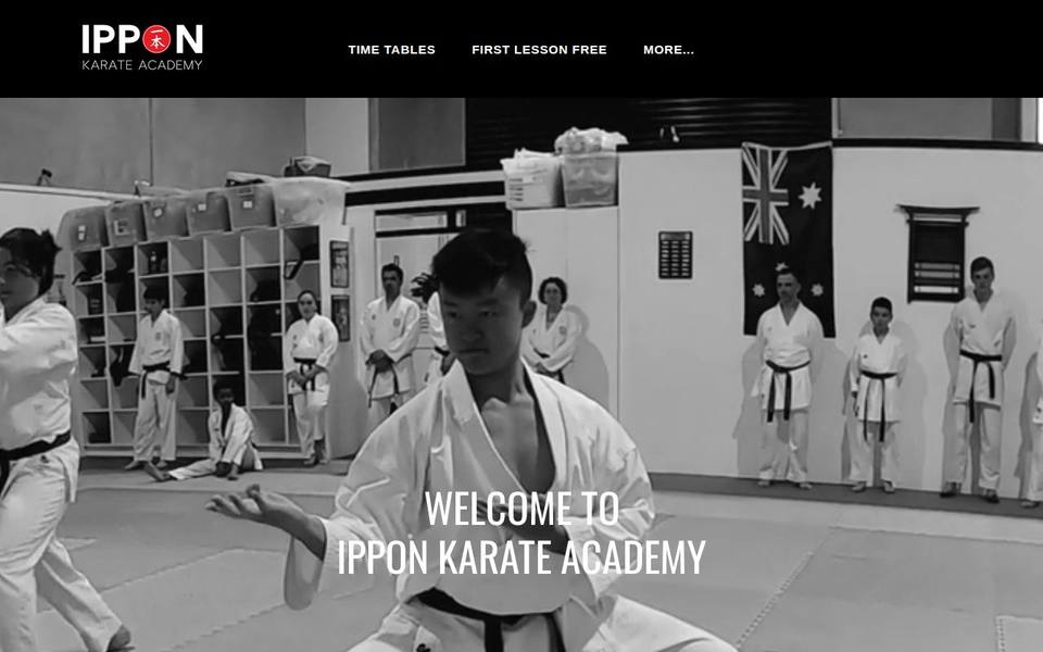 Ippon Karate Academy website