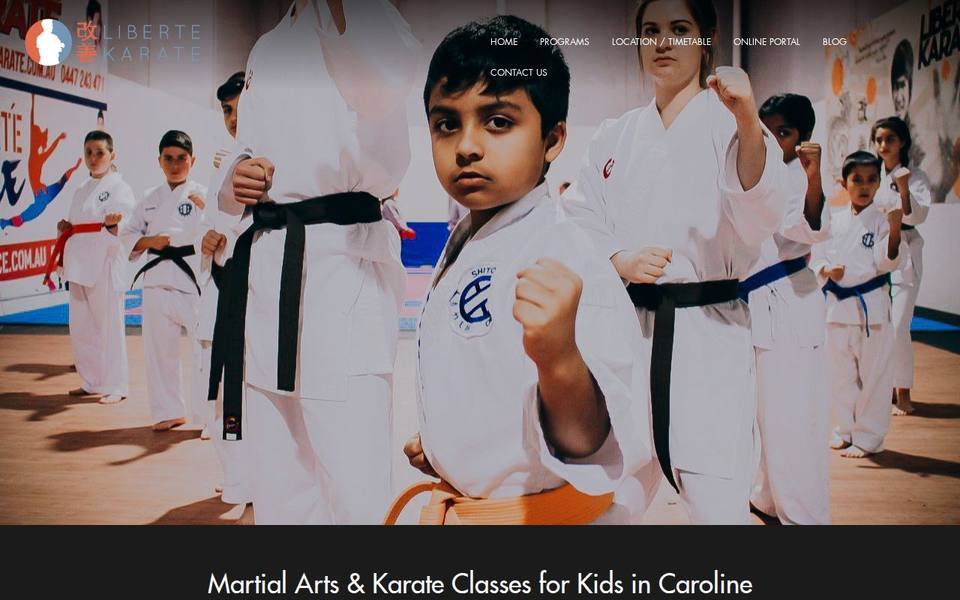 Liberte Karate website