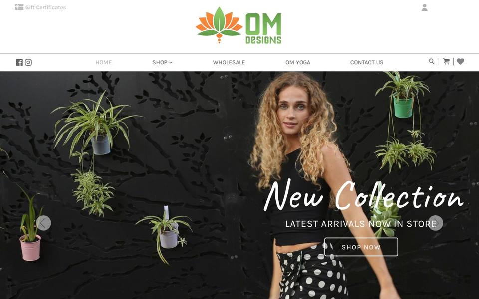 Om Yoga website
