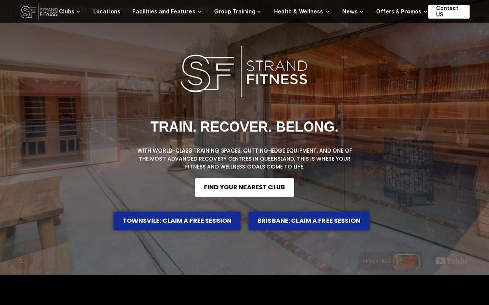 Strand Fitness Central website