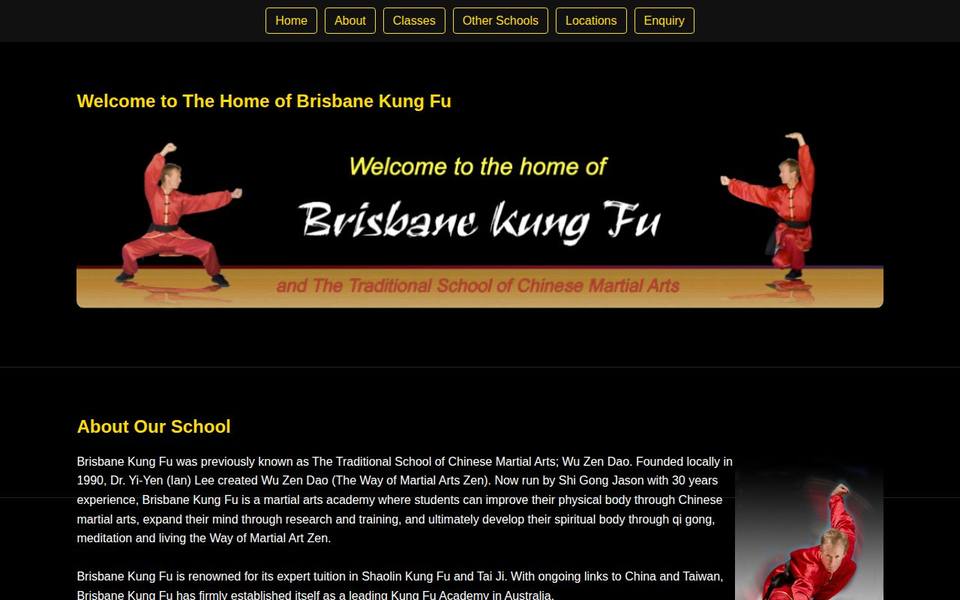 Brisbane Kung Fu website