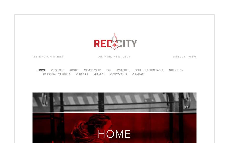 Red City Gym - CrossFit Red One website