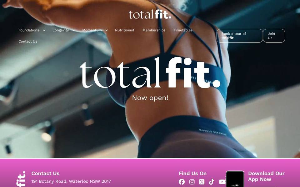 Totalfit website