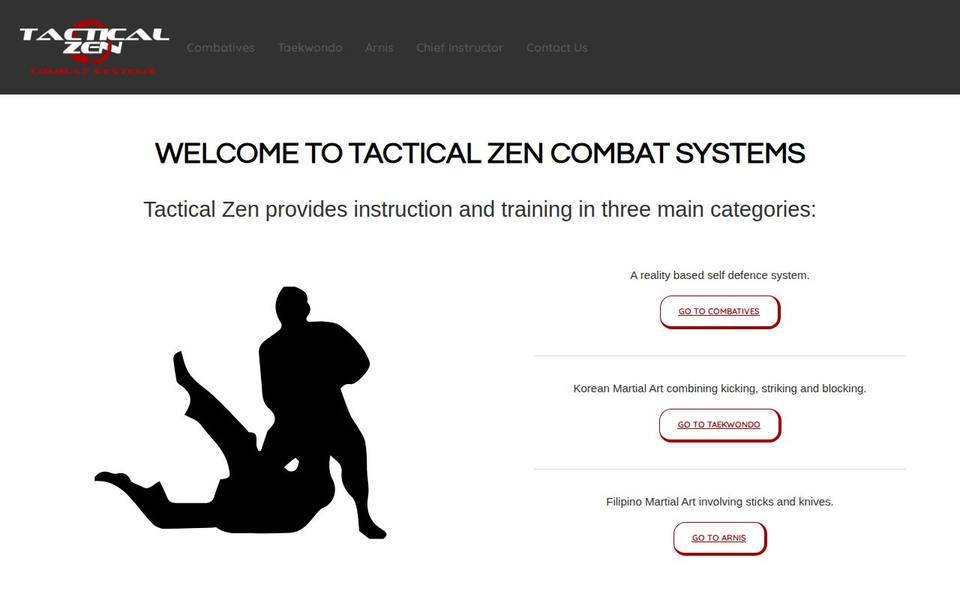 Tactical Zen Combat Systems website