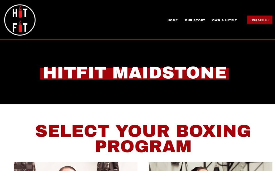 Hitfit Maidstone website