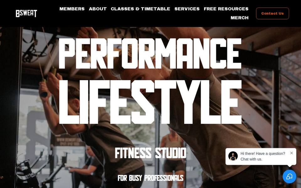 Bsweat Fitness Studio and Gym North Fremantle website