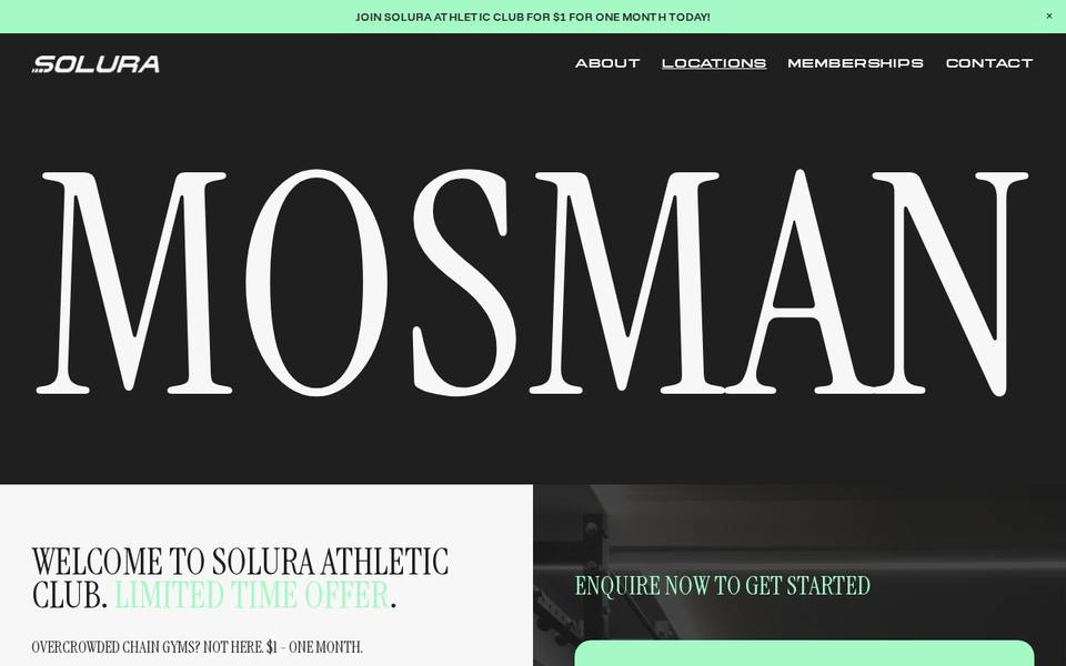 Soul Athletic Club Mosman website