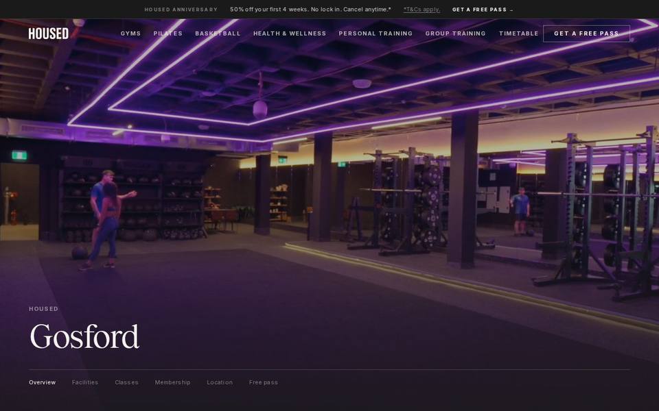Housed Gosford website