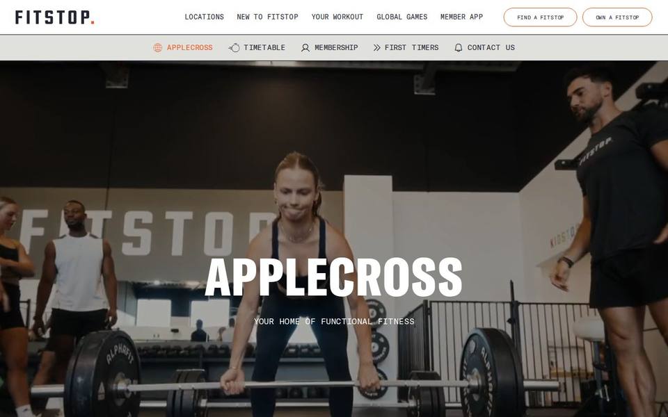 Fitstop Applecross website