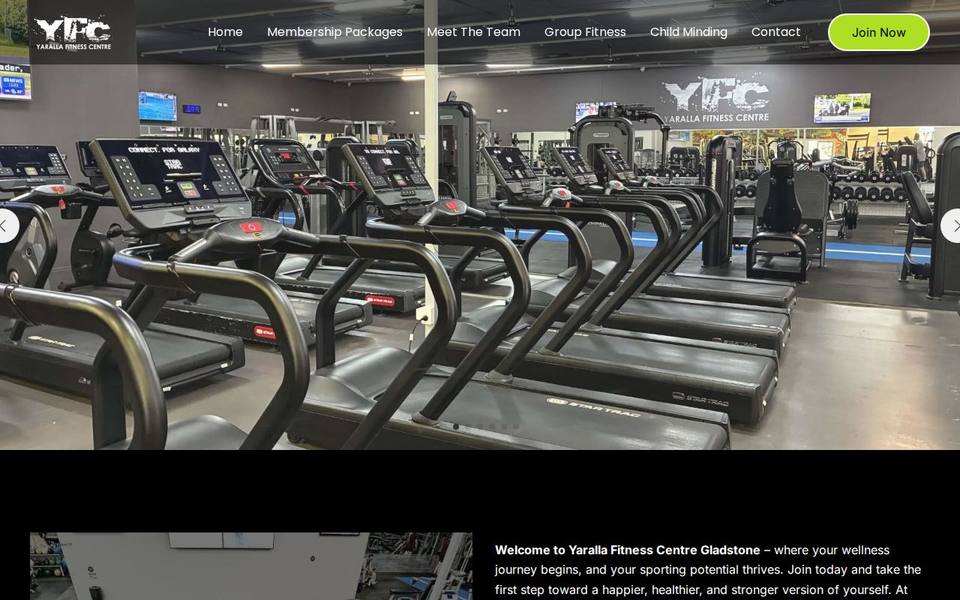 Yaralla Fitness Centre website