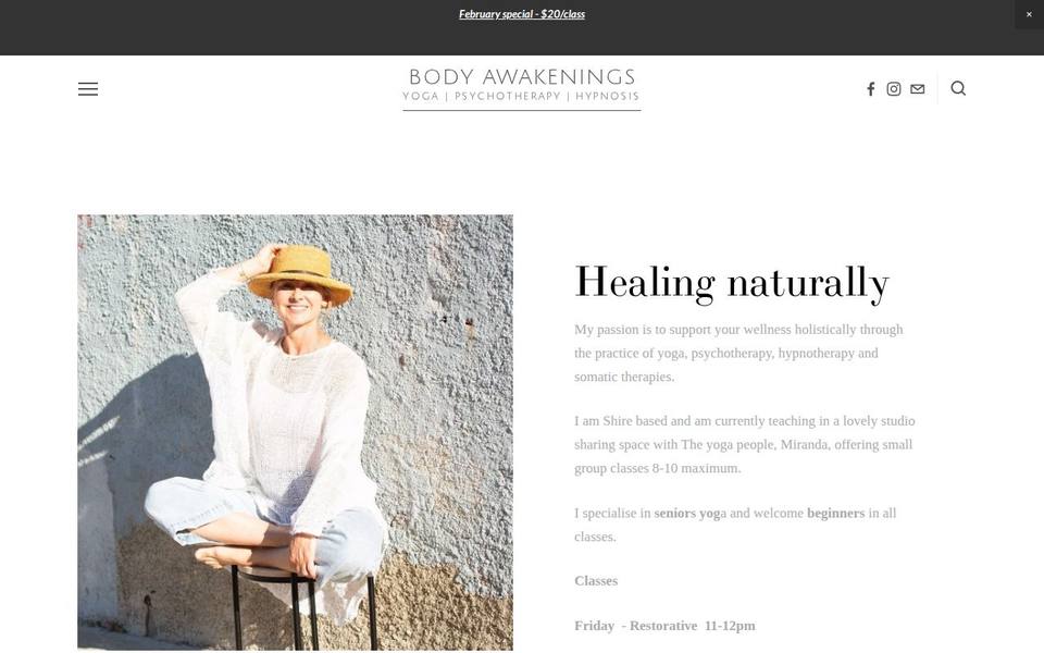 Body Awakenings website