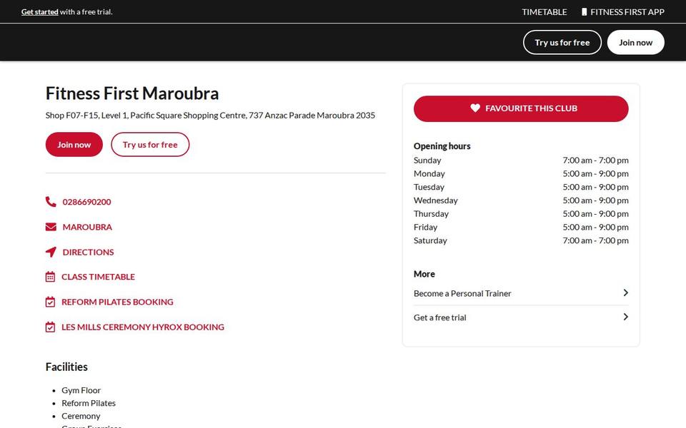 Maroubra website