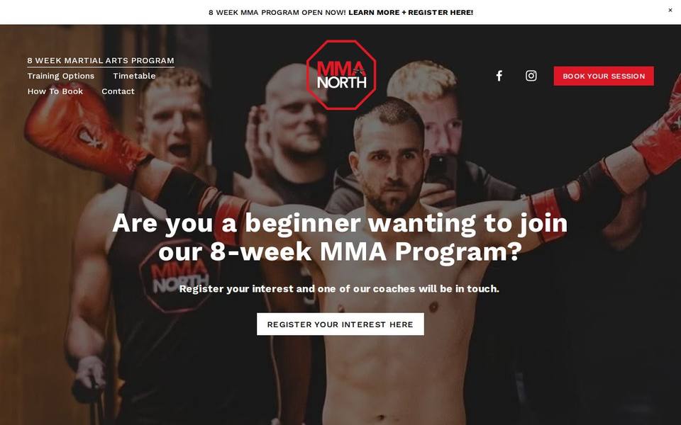 MMA North website