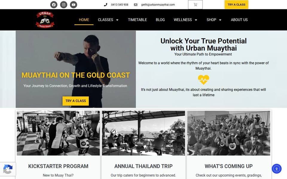 Urban Muaythai website