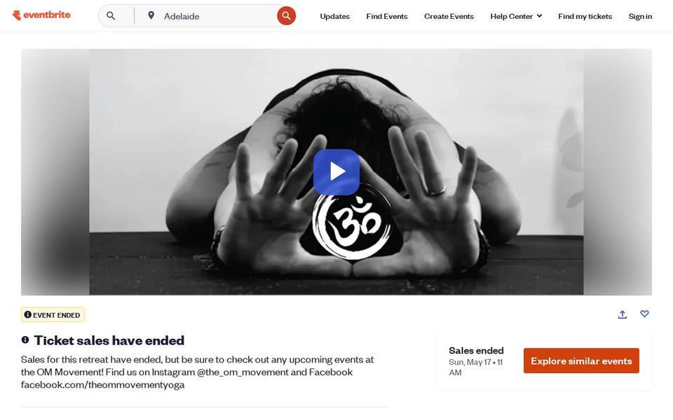 the OM Movement website
