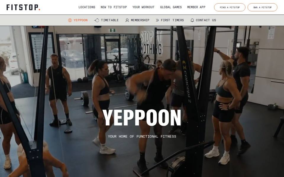 Fitstop Yeppoon website
