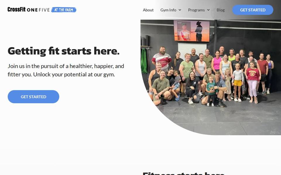 CrossFit OneFive website