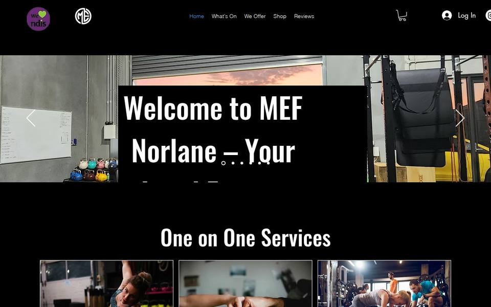 Max Effort Fitness website