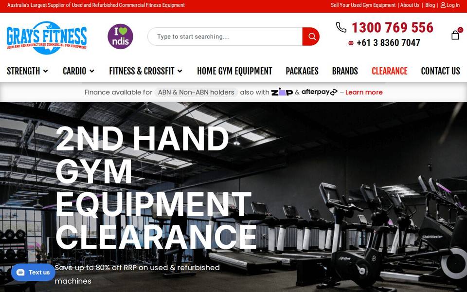 Grays Fitness website
