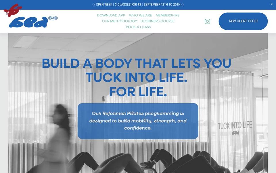 Bed Pilates website