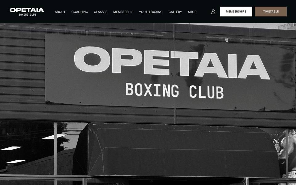 Opetaia Boxing Club website