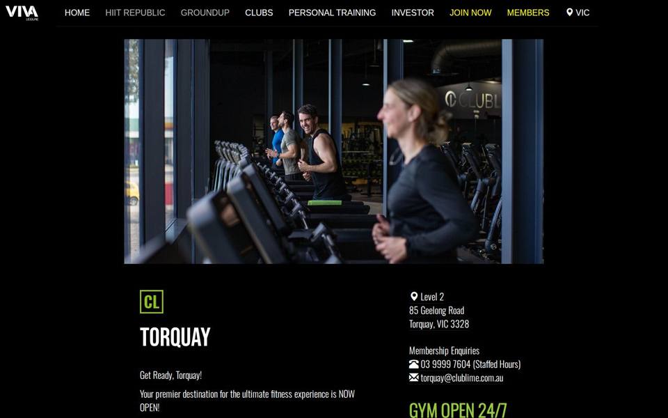 Club Lime Torquay website