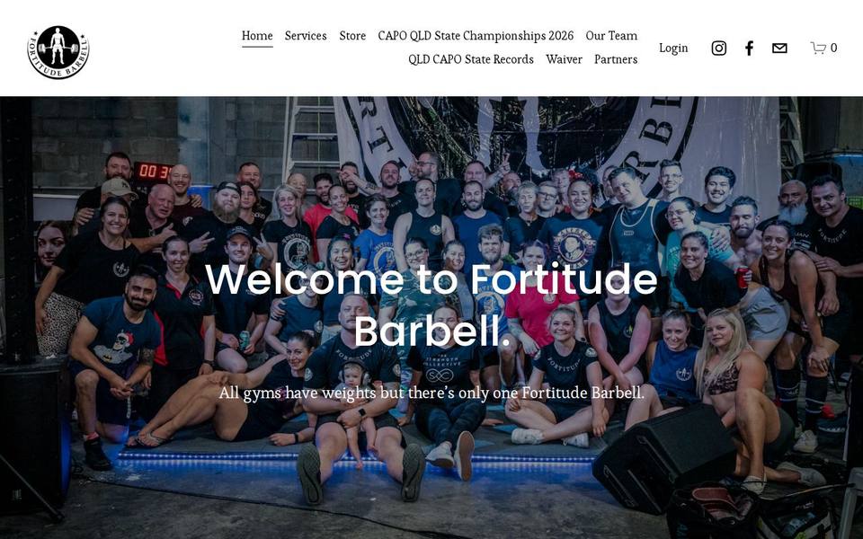 Fortitude Barbell website