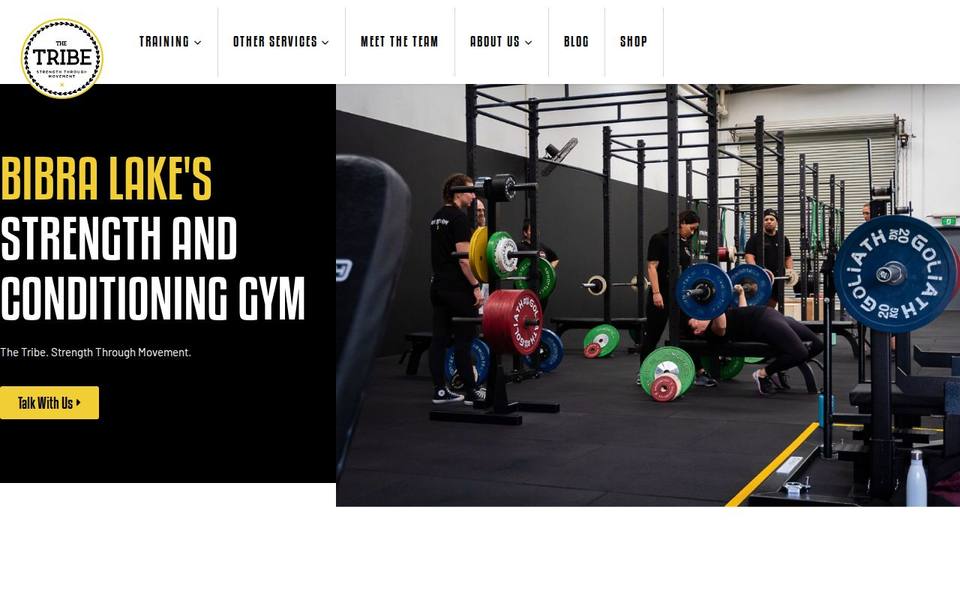 The Tribe Strength Through Movement website