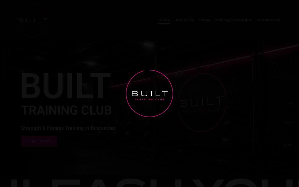 Built Training Club website