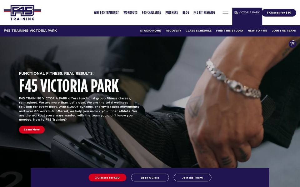 F45 Victoria Park website