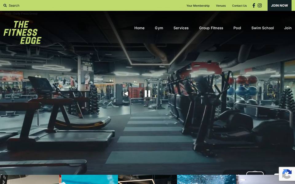 The Fitness Edge website